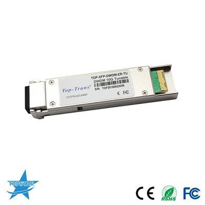 50GHz fibra óptica armoniosa de los transmisores-receptores 10GBASE-ZR los 80km del laser DWDM Sfp