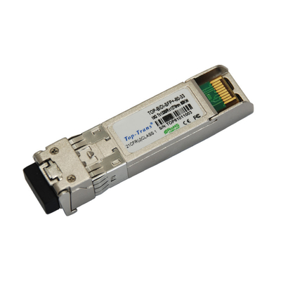 conector óptico del LC del duplex del Sfp del transmisor-receptor de 10Gb/S los 60km BIDI