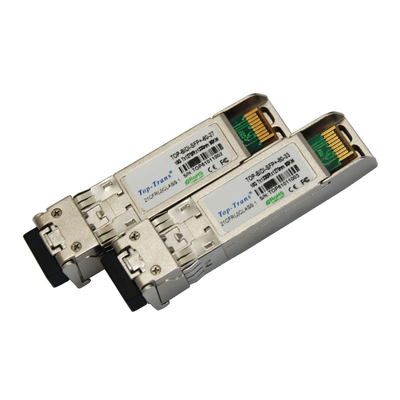 conector óptico del LC del duplex del Sfp del transmisor-receptor de 10Gb/S los 60km BIDI