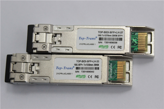 Consumo bajo enchufable caliente 1.5W del módulo de Rohs los 20km 10G SFP