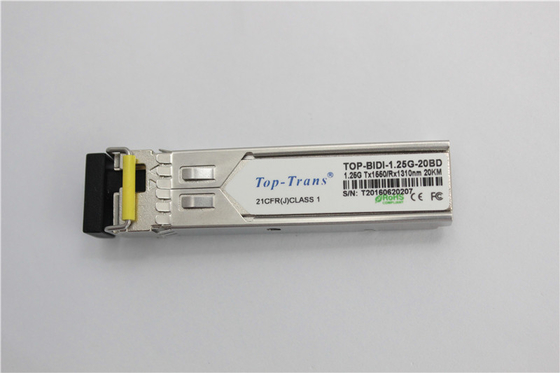 Transmisor-receptor óptico los 25Km de Toptrans BIDI 1.25G 1310nm 1550nm SFP