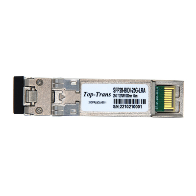 fibra óptica del transmisor-receptor los 20KM ECPRI de 5G Fronthaul 25G BIDI SFP28 sola