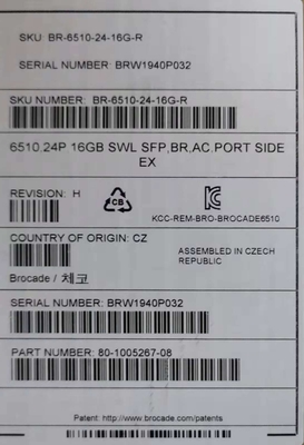 Estante manejado puertos del interruptor 48 de BR-6510-48-16 G-R Brocade Enterprise Bundle